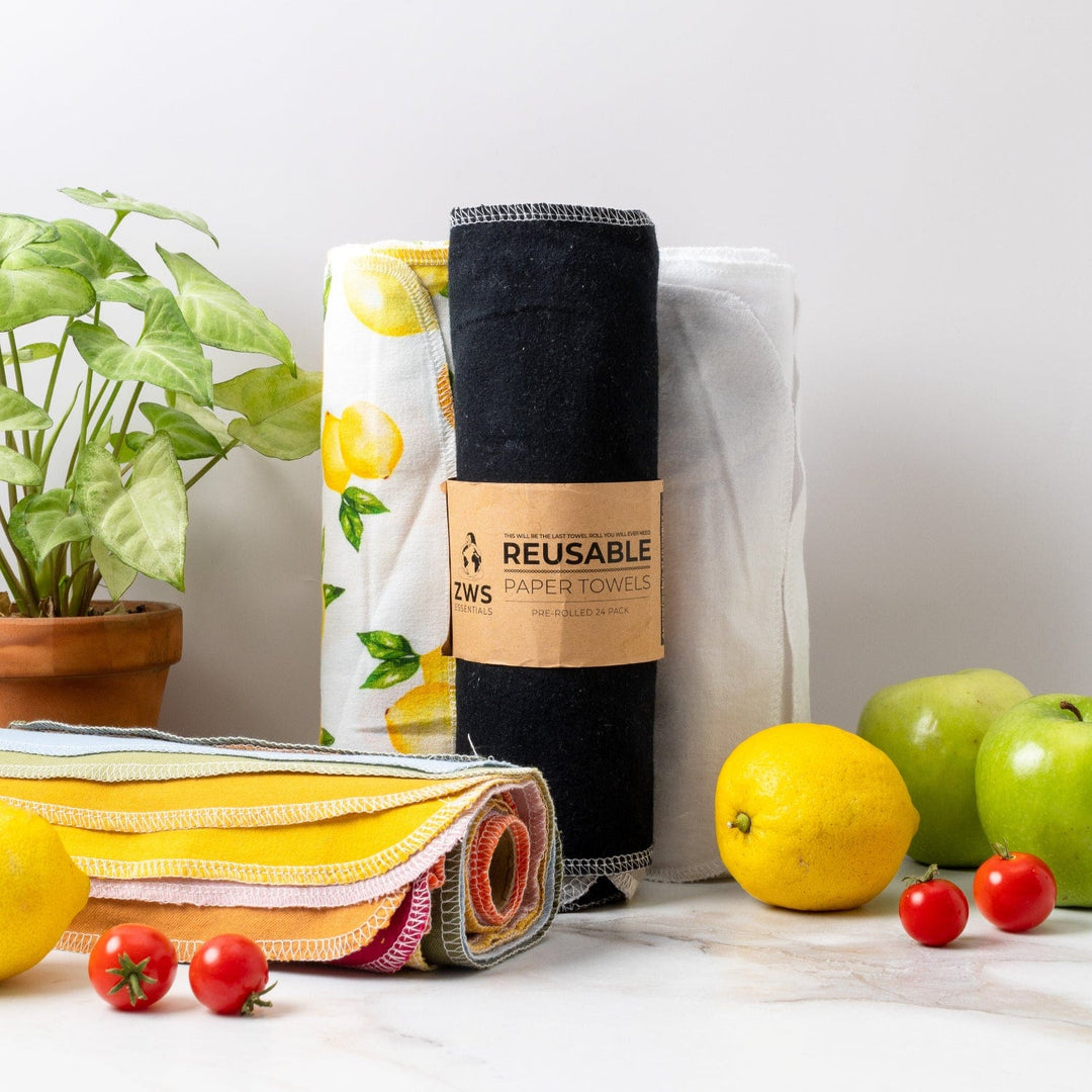 Organic Cotton Flannel Reusable Paper Towels