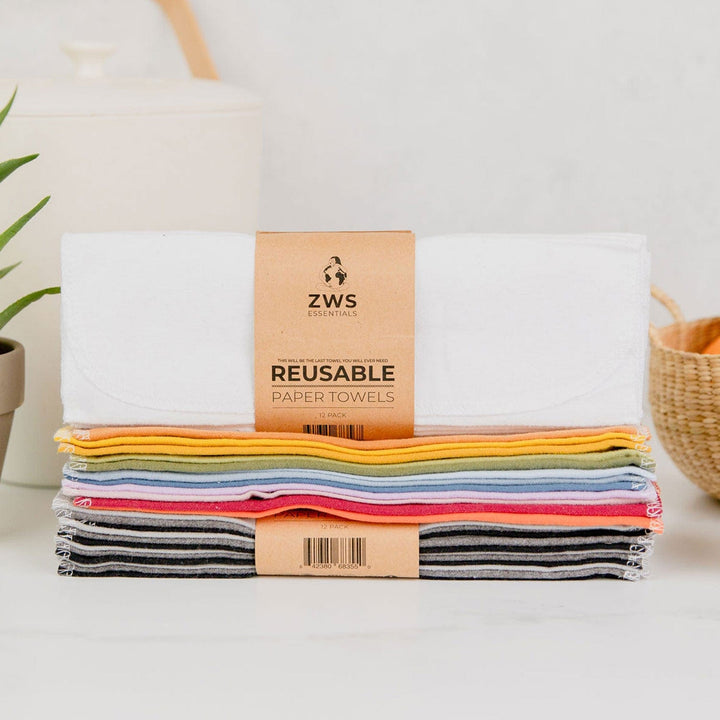 Organic Cotton Flannel Reusable Paper Towels