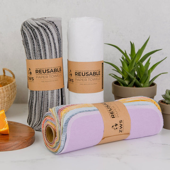 Organic Cotton Flannel Reusable Paper Towels