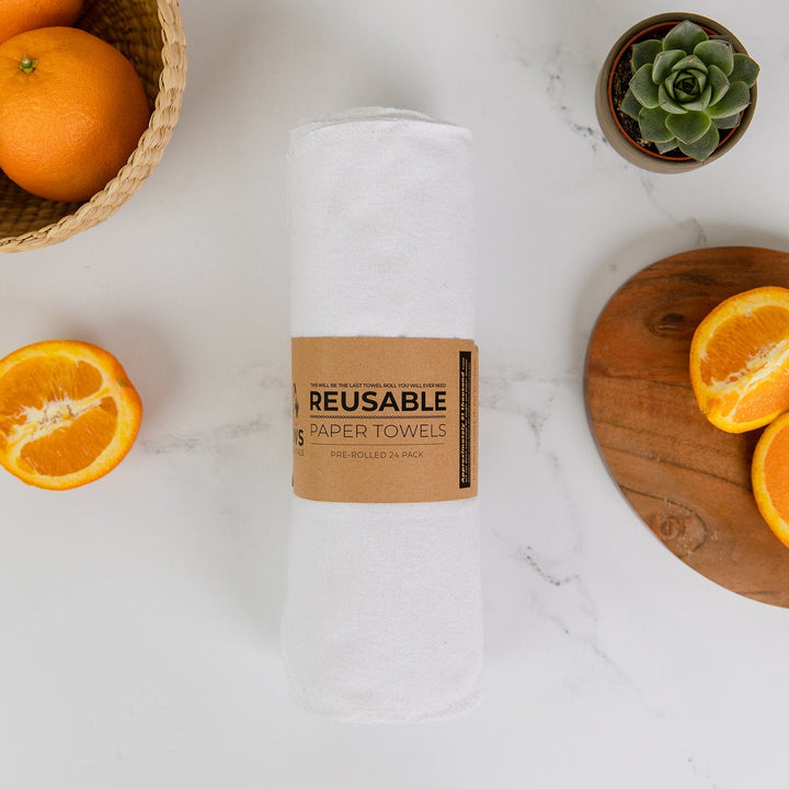 Organic Cotton Flannel Reusable Paper Towels