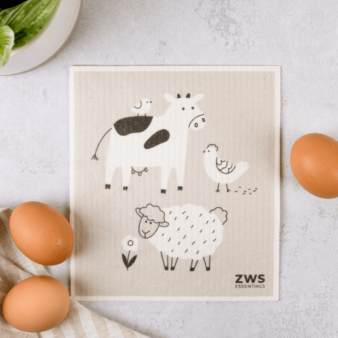 Biodegradable Cellulose-Cotton Swedish Dishcloth